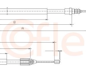 Cablu frana de parcare COFLE 10.6696 – RENAULT | AutoRival
