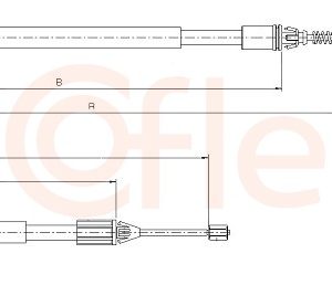 Cablu frana de parcare COFLE 10.6697 – RENAULT | AutoRival