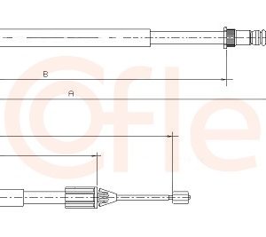 Cablu frana de parcare COFLE 10.6698 – RENAULT | AutoRival
