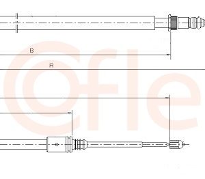 Cablu frana de parcare COFLE 10.6793 – RENAULT | AutoRival