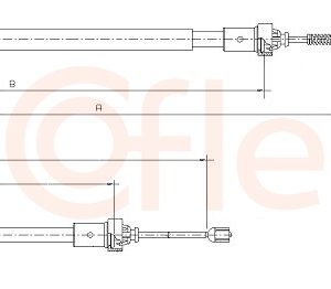 Cablu frana de parcare COFLE 10.6890 – RENAULT | AutoRival