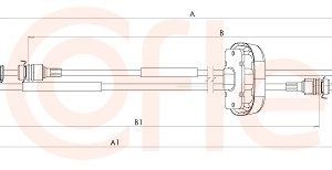 Cablu transmisie manuala COFLE 11.2883 – RENAULT | AutoRival