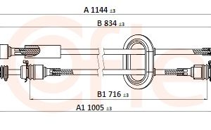 Cablu transmisie manuala COFLE 11.2892 – RENAULT | AutoRival