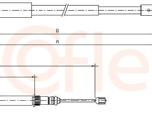 Cablu frana de parcare COFLE 11.6571 – RENAULT | AutoRival