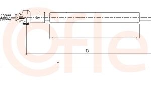 Cablu frana de parcare COFLE 11.6596 – RENAULT | AutoRival