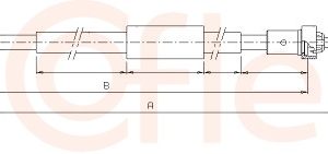 Cablu frana de parcare COFLE 11.6665 – RENAULT | AutoRival