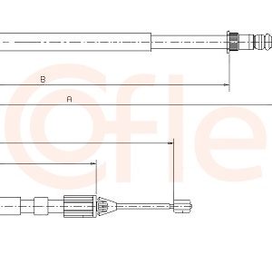 Cablu frana de parcare COFLE 92.10.6685 – RENAULT | AutoRival