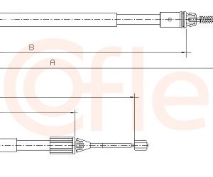 Cablu frana de parcare COFLE 92.10.6691 – RENAULT | AutoRival