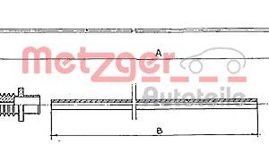 Cablu acceleratie METZGER 10.0381