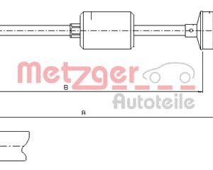Cablu ambreiaj METZGER 10.2842