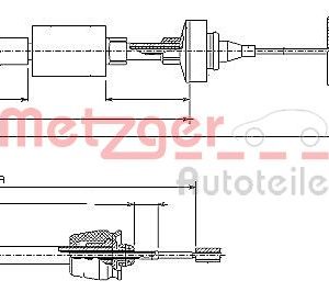 Cablu ambreiaj METZGER 10.2971