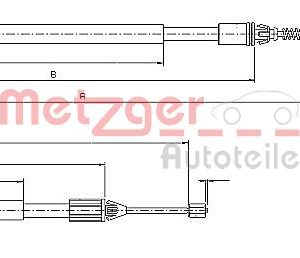 Cablu frana de parcare METZGER 10.6697