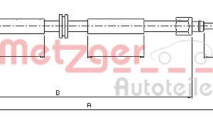 Cablu frana de parcare METZGER 10.6794
