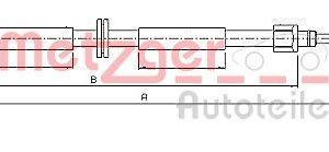Cablu frana de parcare METZGER 10.6796