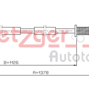 Cablu acceleratie METZGER 3.RE001