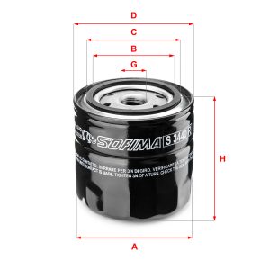 Filtru ulei SOFIMA S 3440 R – RENAULT | AutoRival