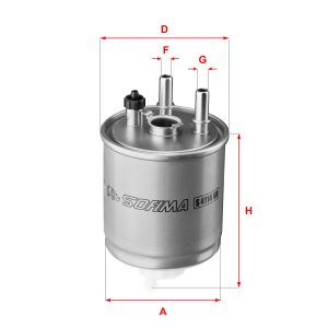 Filtru combustibil SOFIMA S 4114 NR – RENAULT | AutoRival