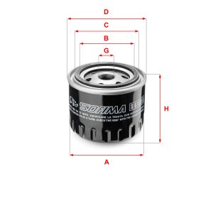 Filtru ulei SOFIMA S 6100 R – RENAULT | AutoRival