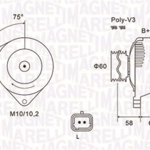 Alternator MAGNETI MARELLI 063731637010 – RENAULT | AutoRival