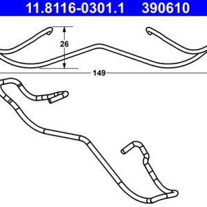 Arc etrier frana ATE 11.8116-0301.1 – RENAULT | AutoRival