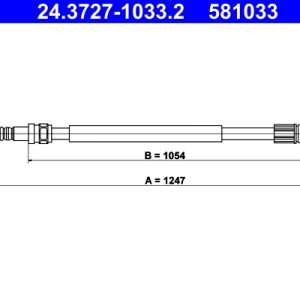 Cablu frana de parcare ATE 24.3727-1033.2 – RENAULT | AutoRival