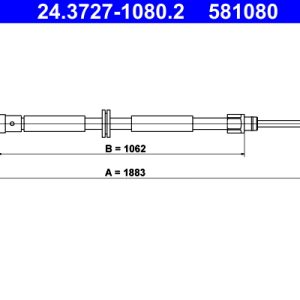Cablu frana de parcare ATE 24.3727-1080.2 – RENAULT | AutoRival