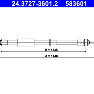 Cablu frana de parcare ATE 24.3727-3601.2 – RENAULT | AutoRival