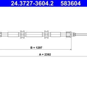 Cablu frana de parcare ATE 24.3727-3604.2 – RENAULT | AutoRival