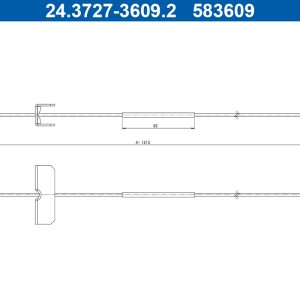 Cablu frana de parcare ATE 24.3727-3609.2 – RENAULT | AutoRival