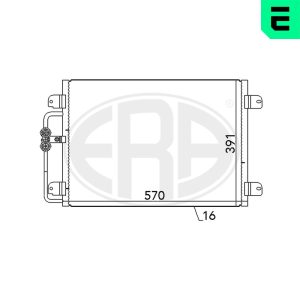 Condensator climatizare ERA 667143 – RENAULT | AutoRival