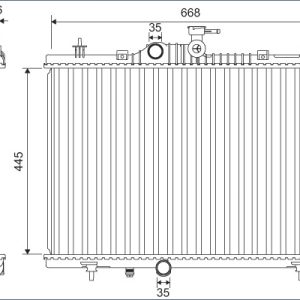 Radiator racire motor VALEO 701164 – RENAULT | AutoRival