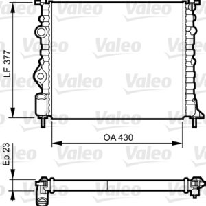 Radiator racire motor VALEO 731378 – RENAULT | AutoRival