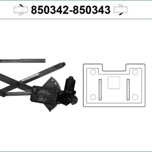 Mecanism actionare geam VALEO 850342 – RENAULT | AutoRival
