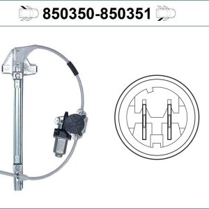 Mecanism actionare geam VALEO 850350 – RENAULT | AutoRival