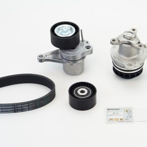 Pompa apa + Set curea transmisie cu caneluri CONTITECH 7PK1705WP1 – RENAULT | AutoRival