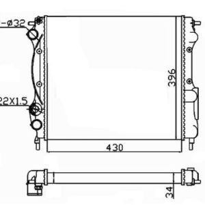 Radiator racire motor NRF 58934A – RENAULT | AutoRival