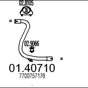 Racord evacuare MTS 01.40710 – RENAULT | AutoRival