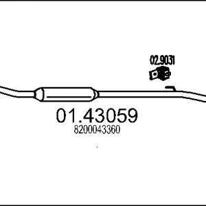 Racord evacuare MTS 01.43059 – RENAULT | AutoRival