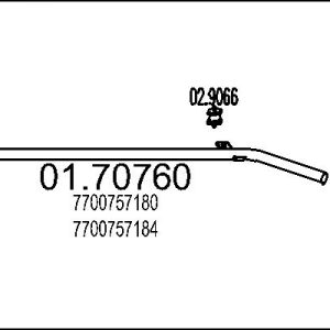 Racord evacuare MTS 01.70760 – RENAULT | AutoRival