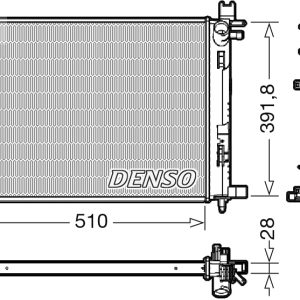 Radiator racire motor DENSO DRM23109 – RENAULT | AutoRival