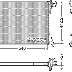Radiator racire motor DENSO DRM23114 – RENAULT | AutoRival