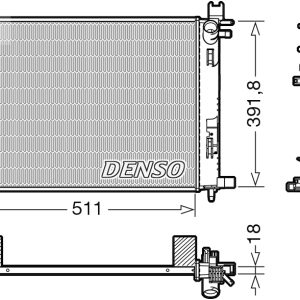 Radiator racire motor DENSO DRM37002 – RENAULT | AutoRival