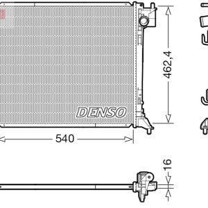 Radiator racire motor DENSO DRM46062 – RENAULT | AutoRival