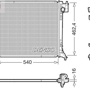 Radiator racire motor DENSO DRM46063 – RENAULT | AutoRival