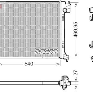 Radiator racire motor DENSO DRM46065 – RENAULT | AutoRival