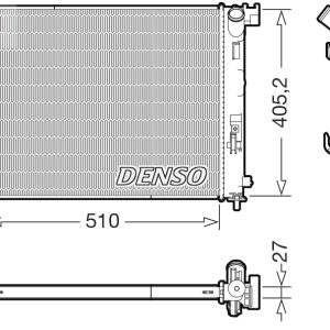 Radiator racire motor DENSO DRM46076 – RENAULT | AutoRival