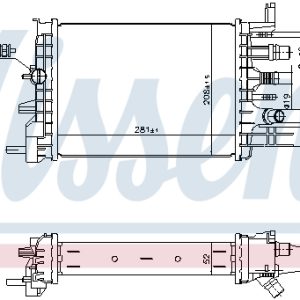 Radiator racire motor NISSENS 607033 – RENAULT | AutoRival