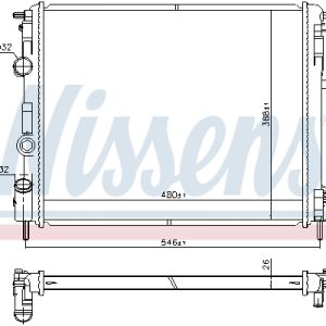 Radiator racire motor NISSENS 607085 – RENAULT | AutoRival