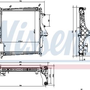 Radiator racire motor NISSENS 637875 – RENAULT | AutoRival