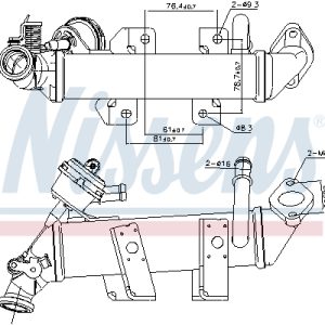 Radiator recirculare gaze de esapament NISSENS 989287 – RENAULT | AutoRival